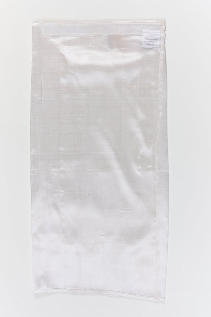 The Nesavu Pure Silk Vesti First Birthday Silk Dhoti for Boys for Rituals and Celebrations Nesavu 22 (4Y) / White / Pure Silk D075A-22 Nesavu first birthday silk dhoti for boys – traditional outfit for rituals, photos, and celebrations