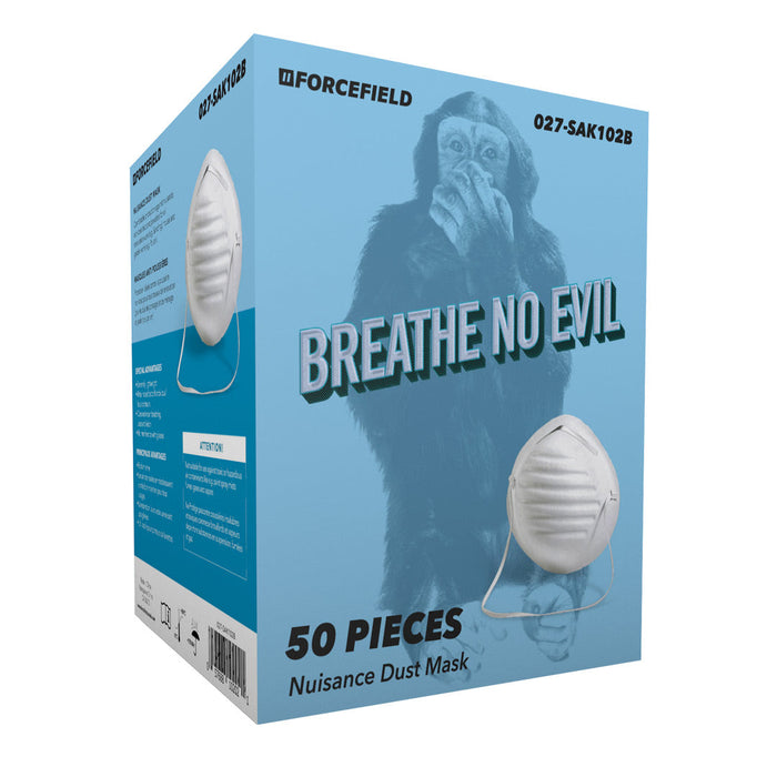 Forcefield "Breathe No Evil" Nuisance Dust Mask, 50 per box