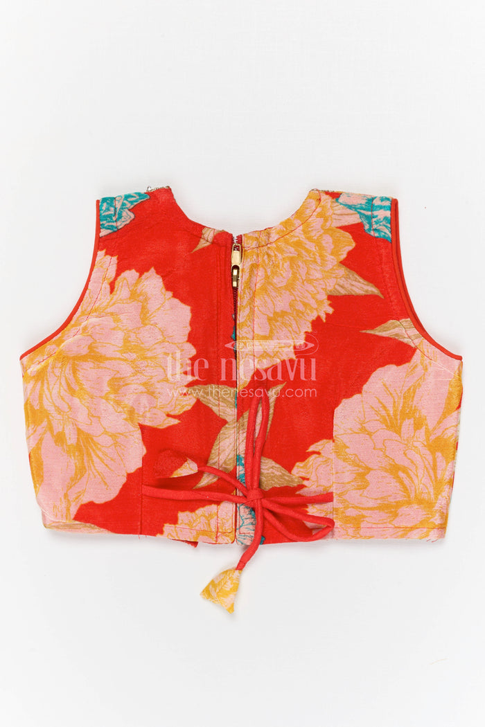 The Nesavu Girls Fancy Lehenga Girls Fancy Lehenga for Weddings and Festive Celebrations Nesavu Nesavu girls georgette fancy lehenga for weddings and celebrations with designer embroidered yoke