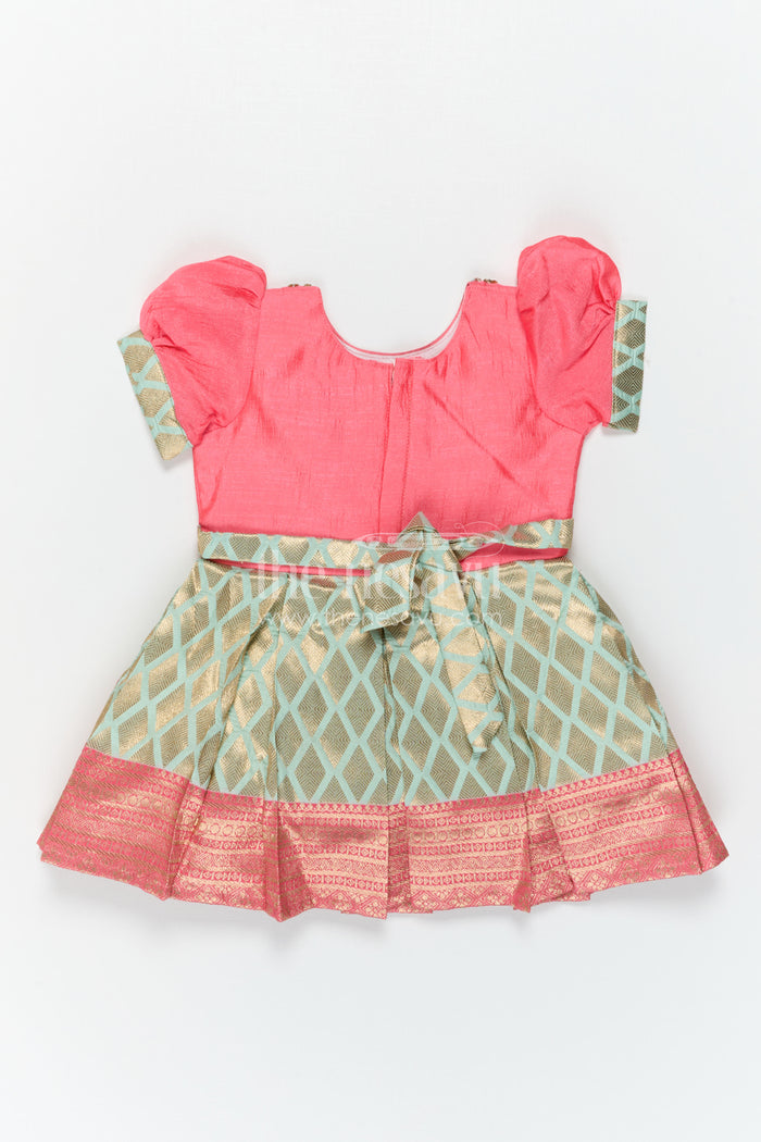 Girls Silk Frock for Festive Wear and Traditional Events