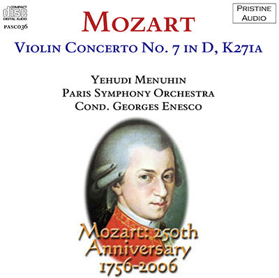 MENUHIN Mozart: Violin Concerto No. 7 (1932) - PASC036 - CD