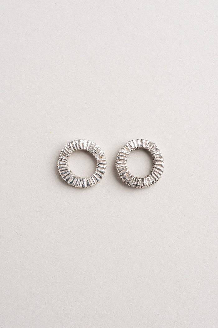 MINERA ATELIER Boucles d'Oreilles Petite Roue Dentelée