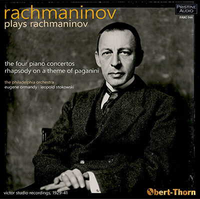 RACHMANINOV plays Rachmaninov: Piano Concertos 1-4, Paganini Rhapsody (1929-41) - PASC544 - CD