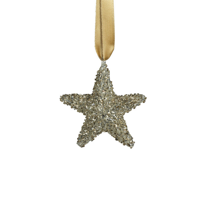 Silver Star Ornament - Set of 6 - Holiday Ornaments by Carlyle Avenue