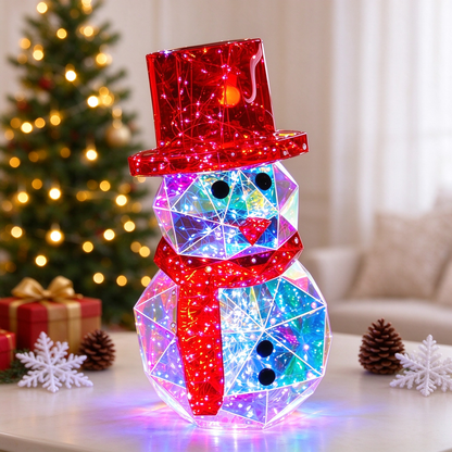 Iridescent Holographic Light-Up Christmas Decor