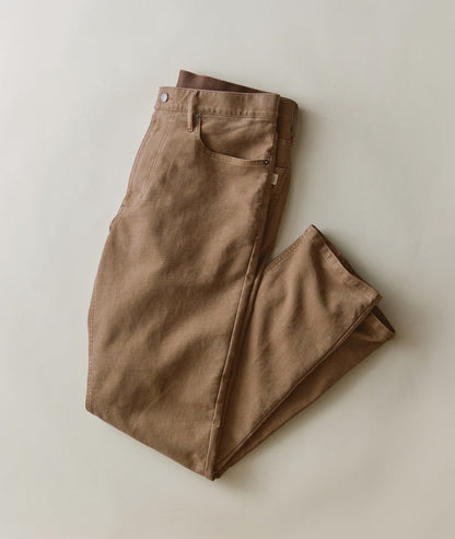 5 Pocket Flex Terry Pant Slim Straight - Daisy Brown