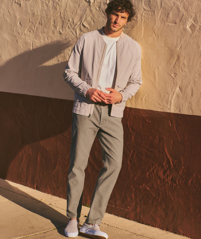 5 Pocket Flex Terry Pant Slim Straight - Olive