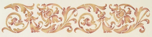 #530 Bella Florish Border Stencil