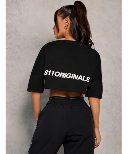 811 Originals Women's Empire Cropped Top (Black)