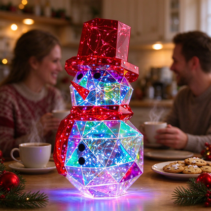 Iridescent Holographic Light-Up Christmas Decor