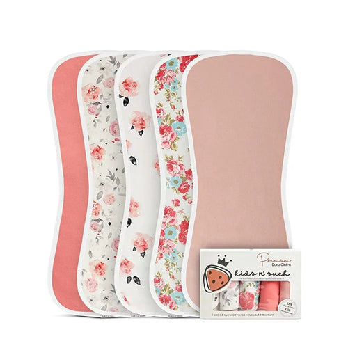 A1032, Baby Burp Cloths , Newborn towel, baby bibs & burp cloths sets - 5 Pack  (Mixed Color)