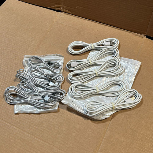 A1058, 5 pack iPhone Charger Cable USB A  to iPhone (Mixed Color) &