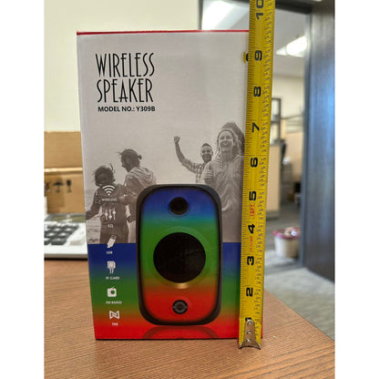 A1078, Bluetooth Wireless Speaker with RGB Lights 8"(Y309B)  .C24. &