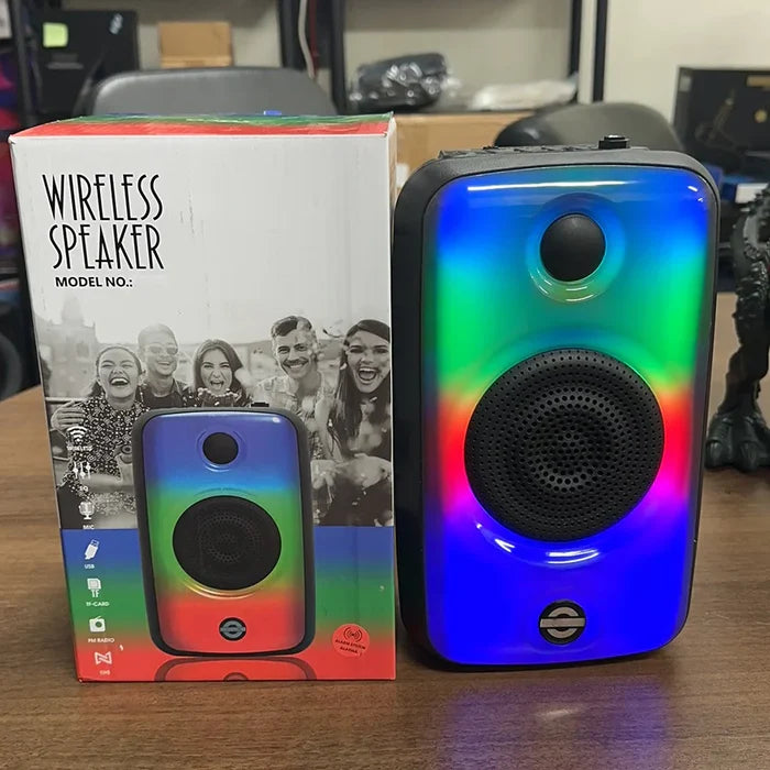 A6000, Bluetooth Wireless Speaker with RGB Lights  (Y406)