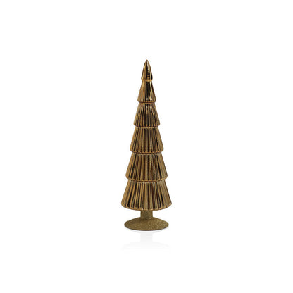 Alpine Glass Tree on Gold Glitter Base - Gold - Christmas Trees by Carlyle Avenue