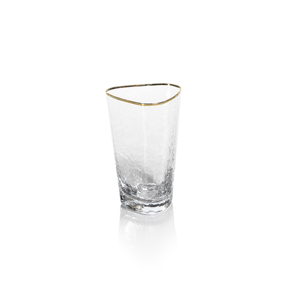 Aperitivo Triangular Glassware w/Gold Rim - Glassware by Carlyle Avenue