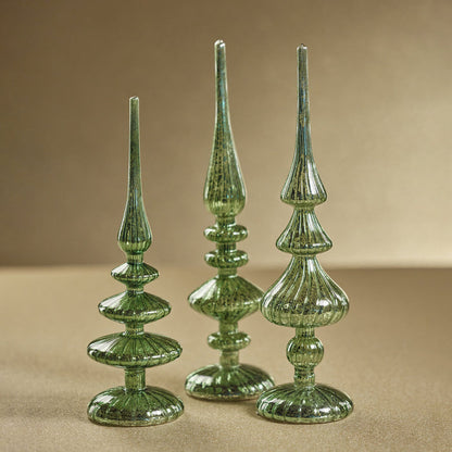 Decorative LED Finial - Green - Christmas Decor by Carlyle Avenue