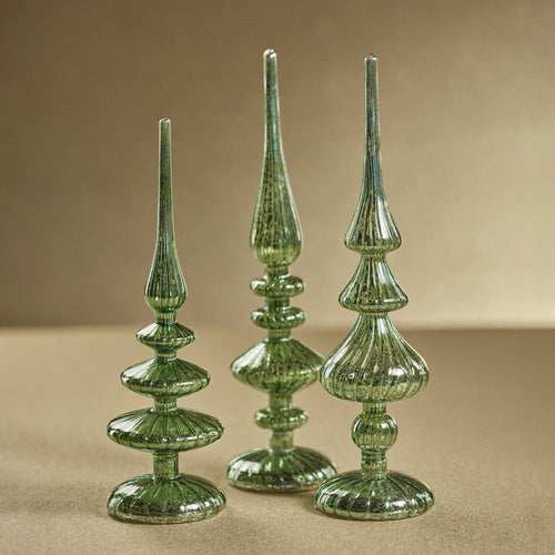 Decorative LED Finial - Green - Christmas Decor by Carlyle Avenue