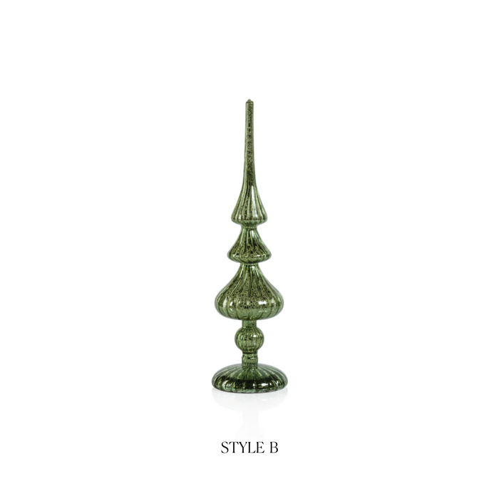 Decorative LED Finial - Green - Christmas Decor by Carlyle Avenue