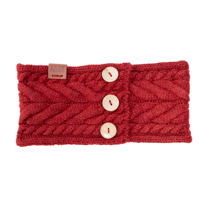 Aran Button Headband Shop the Aran Button Headband | Cable Knit with Button Detail