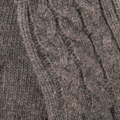 Aran Cable Cuff Fine Knit Gloves Stay Warm & Stylish with Aran Cable Cuff Fine Knit Gloves