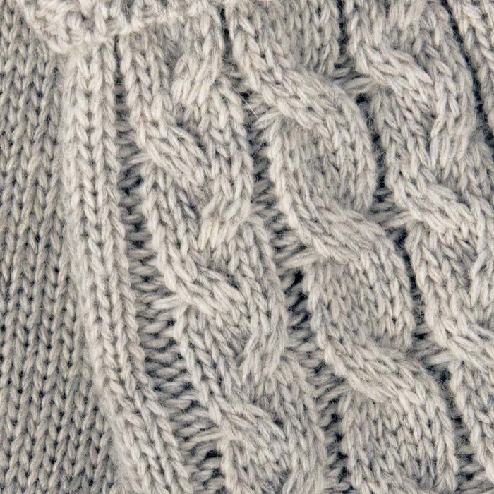 Aran Cable Cuff Fine Knit Gloves Stay Warm & Stylish with Aran Cable Cuff Fine Knit Gloves
