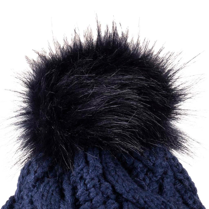 Aran Cable Pom Pom Hat Stay Cozy & Chic with Aran Cable Pom Pom Hat | Traditional Cable Knit