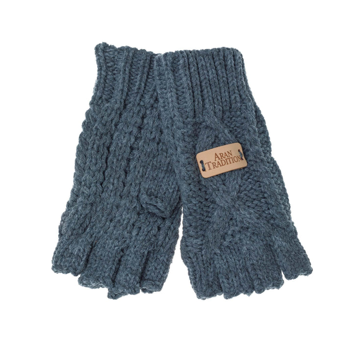 Aran Classic Cable Fingerless Gloves Aran Classic Cable Fingerless Gloves | Soft Cozy Knit Design