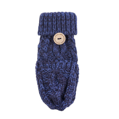 Aran Junior Cable Fold-over Mittens Aran Junior Cable Fold-over Mittens | Chunky Knit Mittens for Kids