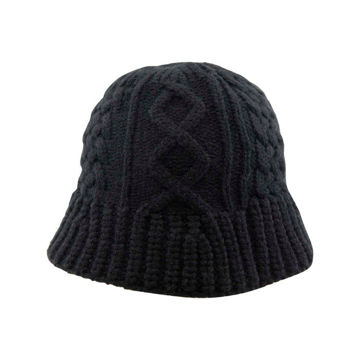 Aran Knitted Bucket Hat