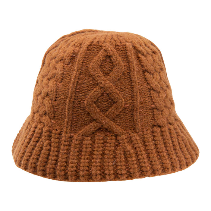 Aran Knitted Bucket Hat