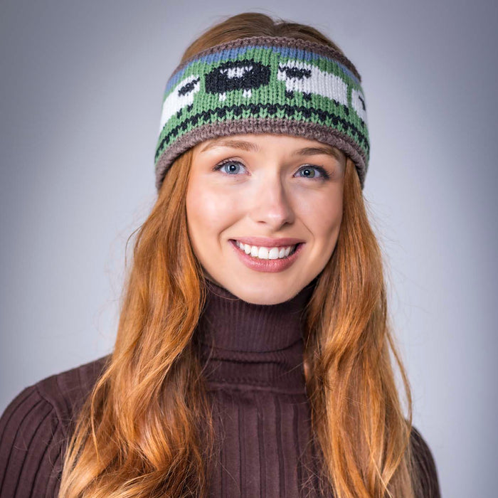 Aran Sheep Headband Mushroom
