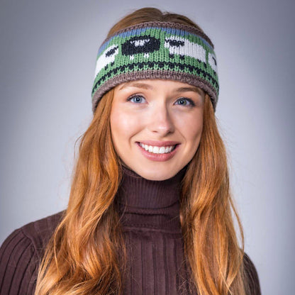 Aran Sheep Headband Mushroom