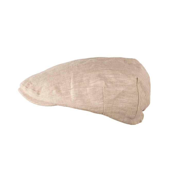 Classic Linen Flat Cap - Arthur Style at Heritage Traditions