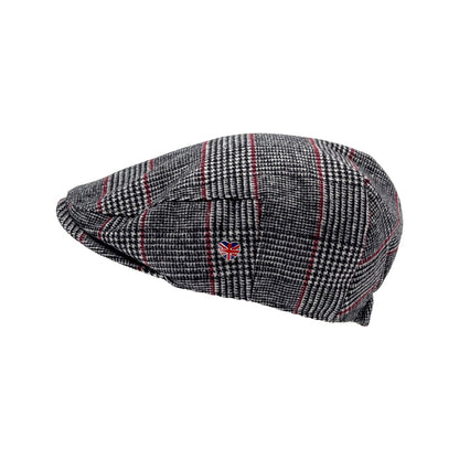 Arthur Tweed Flat Cap - Unisex, Elasticated Back, Wool Mix Fabric
