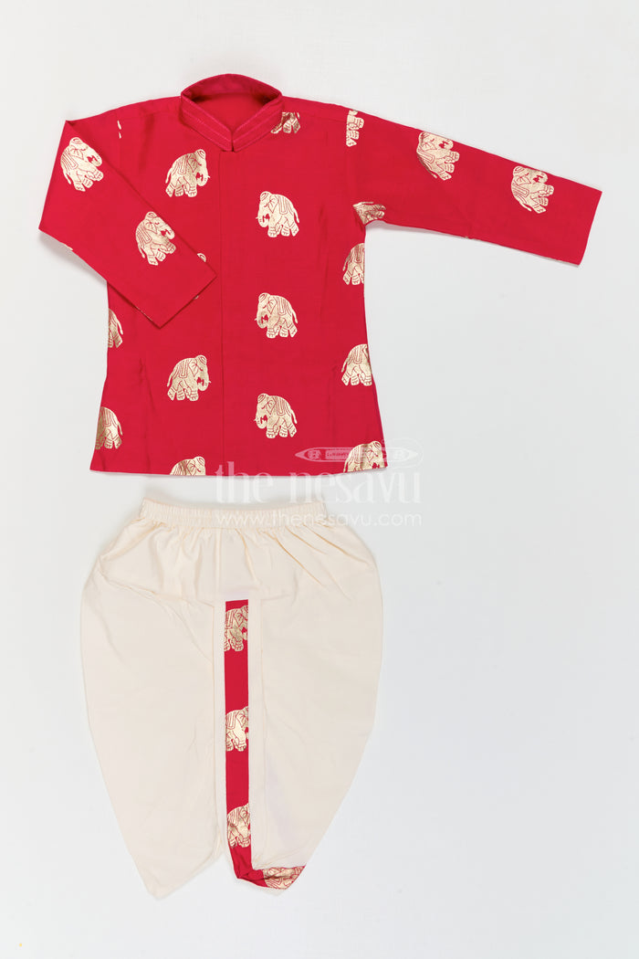Baby Boy Dhoti Set for Naming Ceremony and Traditional Functions