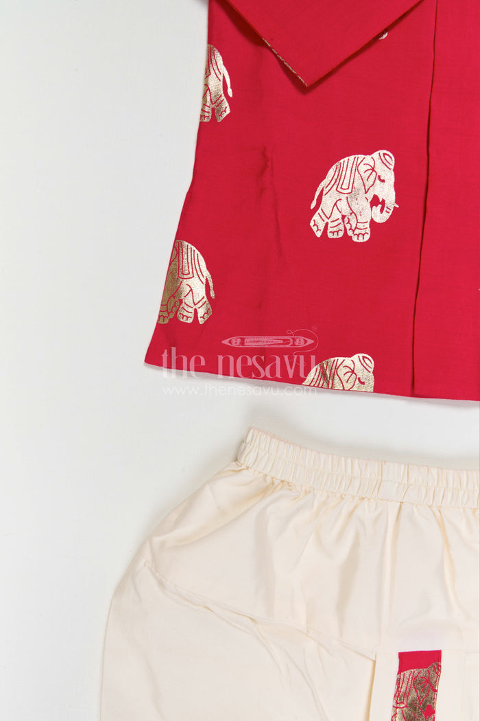 Baby Boy Dhoti Set for Naming Ceremony and Traditional Functions