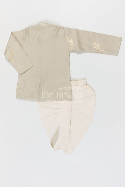 The Nesavu Boys Dothi Set Baby Boy Traditional Dhoti Set for Naming Ceremony and Temple Visit Nesavu Nesavu baby boy traditional dhoti set for naming ceremony temple visits and festive celebrations