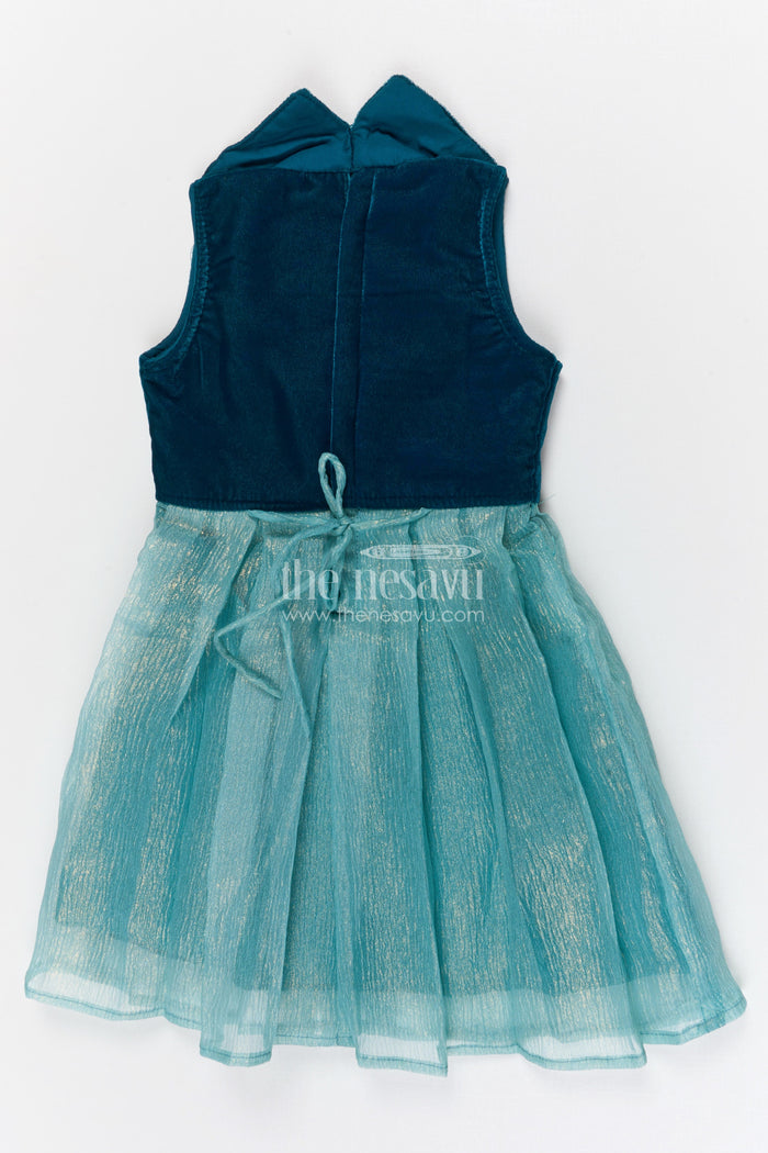 The Nesavu Baby Fancy Frock Baby Fancy Frock for First Birthday and Festive Celebrations Nesavu Nesavu baby fancy frock for first birthday and festive occasions with velvet bodice