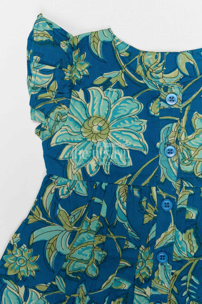 The Nesavu Girls Co-Ord Sets Baby Girl Co Ord Set for Summer Outings and Playings Nesavu Nesavu baby girl cotton co ord set for toddler summer outings and playtime with tropical digital print
