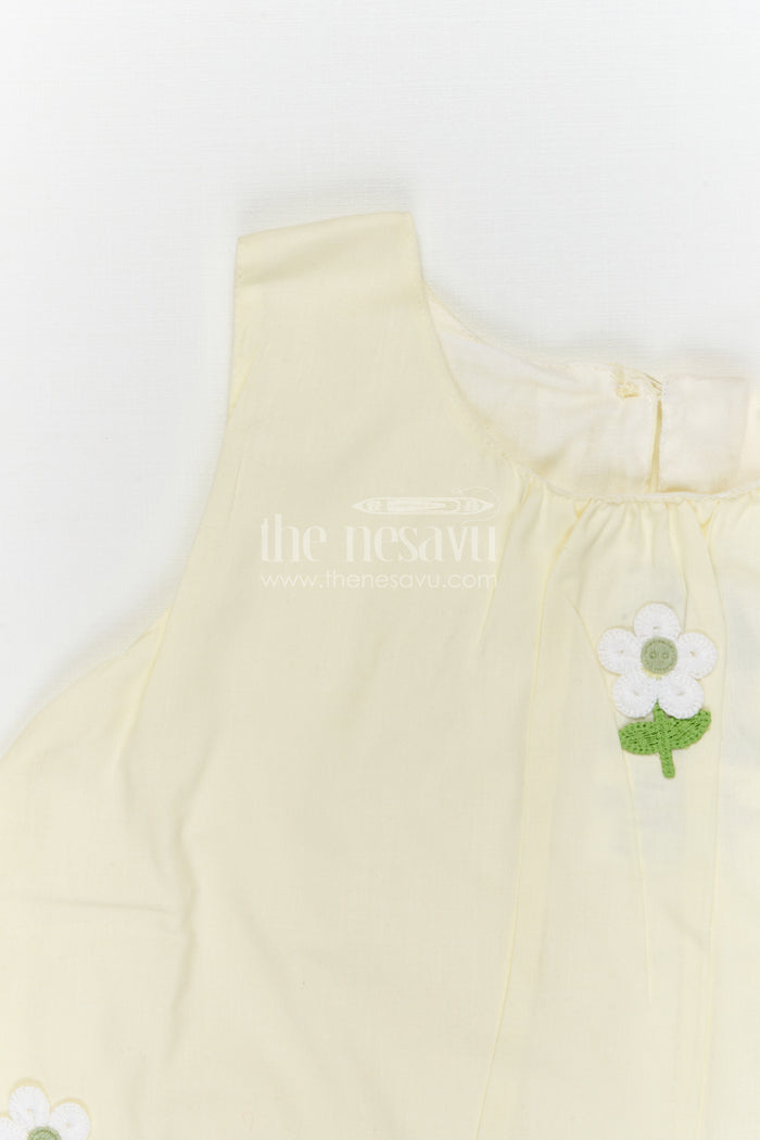 The Nesavu Baby Casual Sets Baby Girl Cotton Co Ord Set for Daily Wear and Comfort Nesavu Nesavu baby girl cotton co ord set for daily wear with thread embroidery soft breathable kids outfit