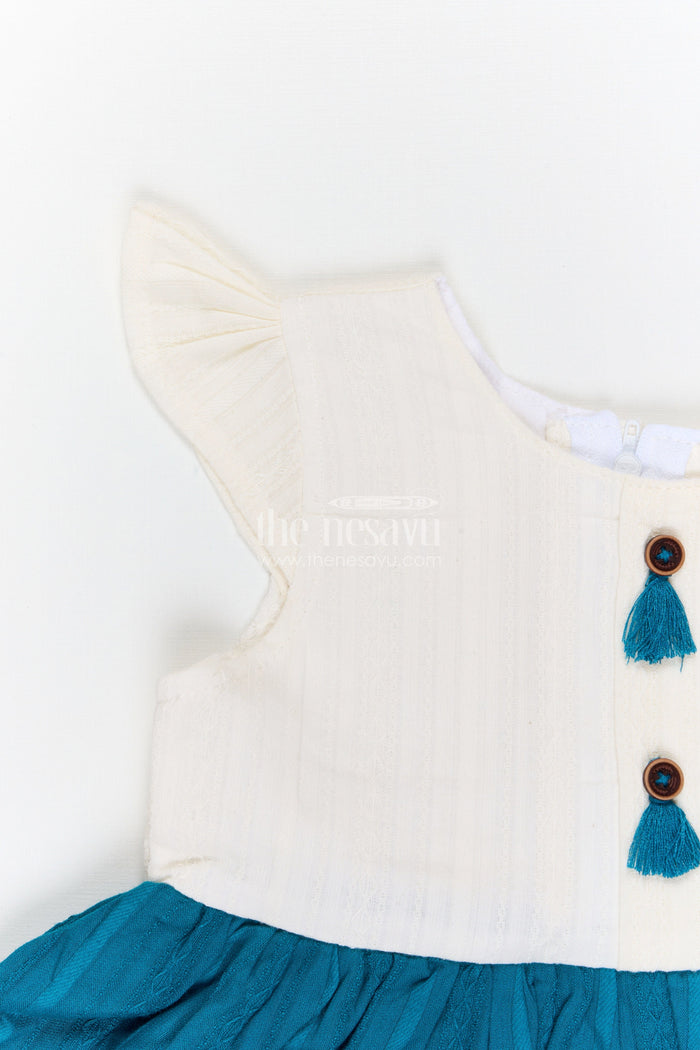 The Nesavu Baby Cotton Frocks Baby Girl Cotton Frock for Birthdays and Family Celebrations Nesavu Nesavu baby girl cotton frock with cute pockets for birthdays outings and baby celebrations