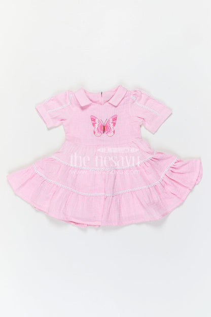 The Nesavu Girls Cotton Frock Baby Girl Cotton Frock for Daily Wear Nesavu Nesavu Baby Girl Cotton Frock For Daily Wear And Outings With Soft Fabric And Delicate Thread Embroidery