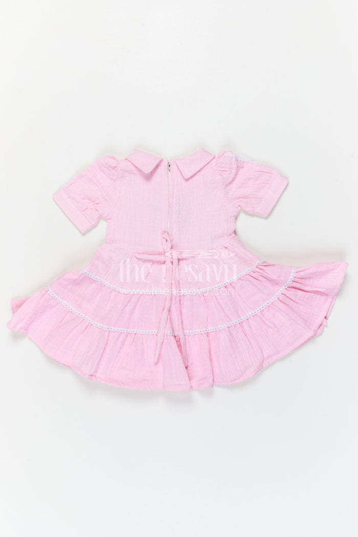 The Nesavu Girls Cotton Frock Baby Girl Cotton Frock for Daily Wear Nesavu Nesavu Baby Girl Cotton Frock For Daily Wear And Outings With Soft Fabric And Delicate Thread Embroidery