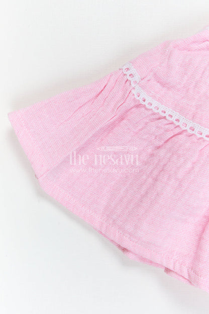 The Nesavu Girls Cotton Frock Baby Girl Cotton Frock for Daily Wear Nesavu Nesavu Baby Girl Cotton Frock For Daily Wear And Outings With Soft Fabric And Delicate Thread Embroidery