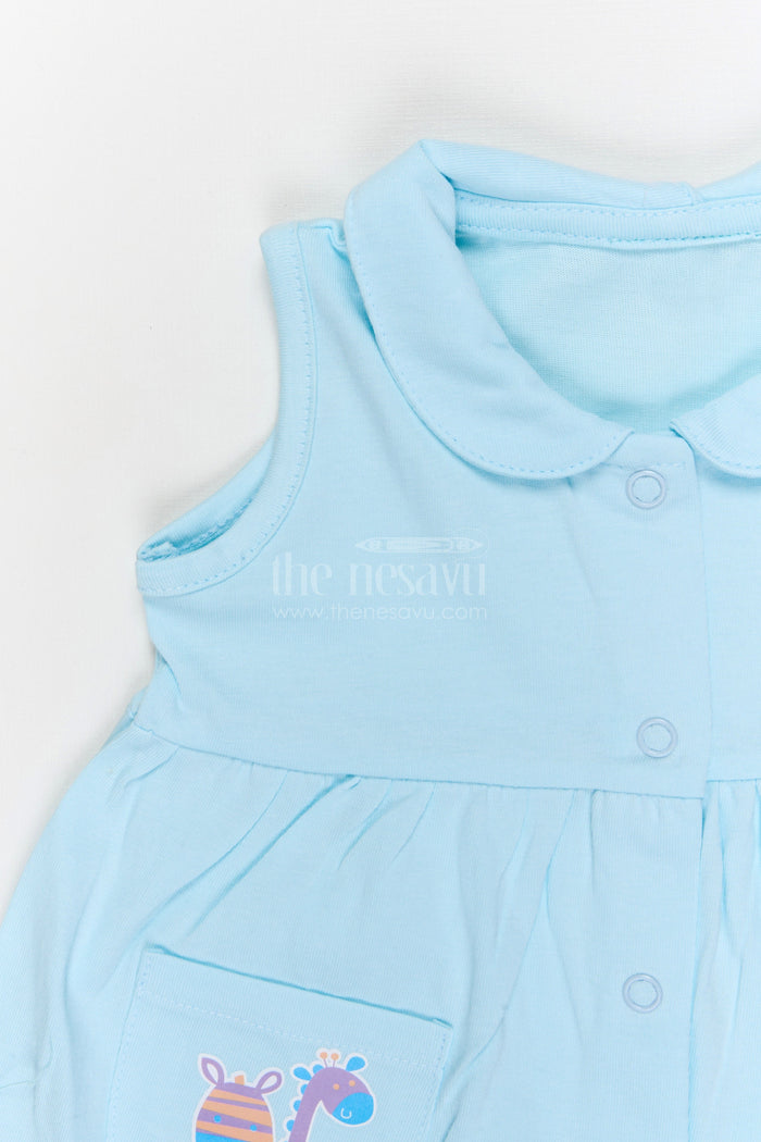 The Nesavu Baby Frocks Baby Girl Cotton Frock for Everyday Comfort and Playtime Nesavu Nesavu Baby Girl Cotton Frock For Everyday Wear Sleeveless Jersey Dress For Infants