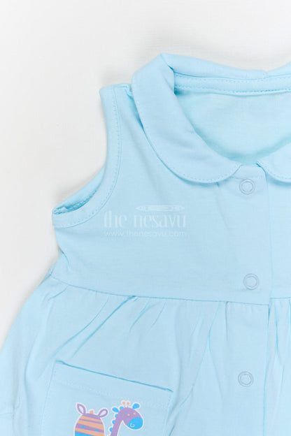 The Nesavu Baby Frocks Baby Girl Cotton Frock for Everyday Comfort and Playtime Nesavu Nesavu Baby Girl Cotton Frock For Everyday Wear Sleeveless Jersey Dress For Infants