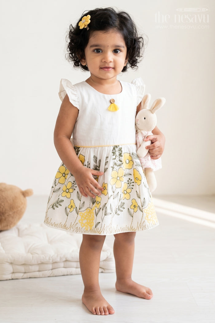 Baby Girl Cotton Frock for Family Day Outings