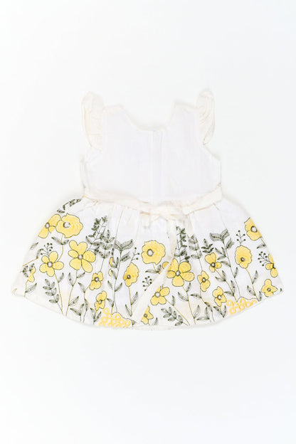 The Nesavu Baby Cotton Frocks Baby Girl Cotton Frock for Family Day Outings Nesavu Nesavu Baby Girl Cotton Frock For Family Day Outings With Thread Embroidery And Soft Flare