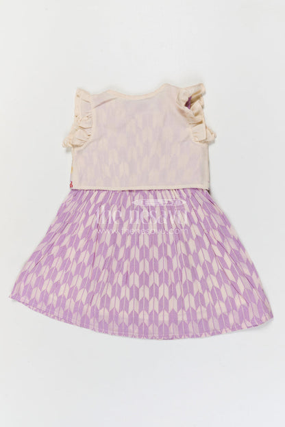 The Nesavu Girls Cotton Frock Baby Girl Cotton Frock for Festive Outings and Special Occasions Nesavu Nesavu baby girl cotton frock with embroidered jacket style for festive outings and special occasions